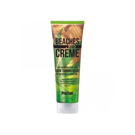 Beaches & Creme Dark Tanning Gelee with Hemp Seed & Carrot Oil 250ml